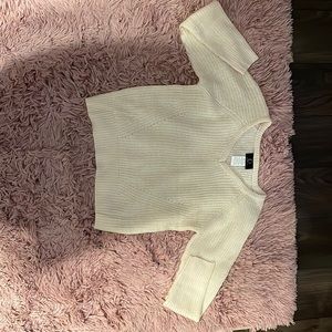 Cream Identity knitted sweater